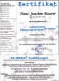 Hypnotiseur, Hans-Joachim Maurer, Hypnose Zertifikat